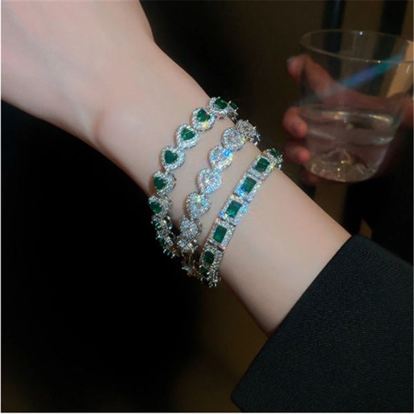 Trendy 14K gold lab diamond bangle bracelet for women, perfect as bridal, wedding, or party jewelry gift