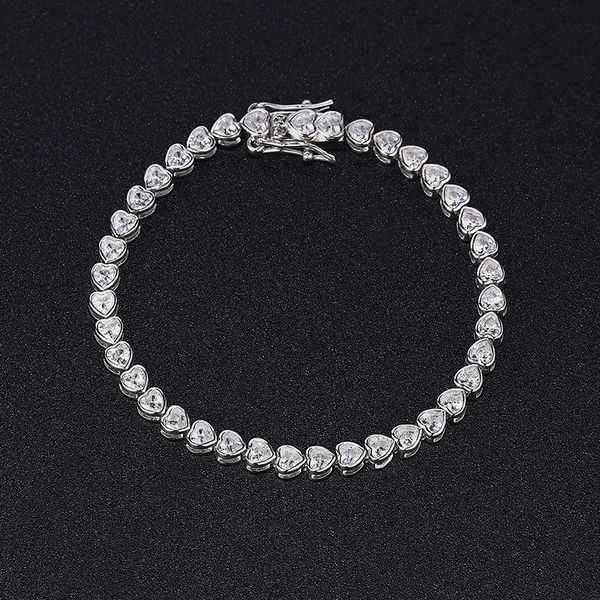 Trendy 3mm Moissanite bangle bracelet in 925 sterling silver, perfect for weddings and engagements, designed for both women and men