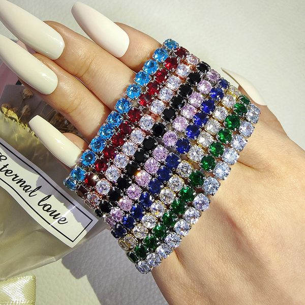 Trendy diamond bangle bracelet for women and men, perfect for engagements, weddings, tennis parties, or as birthstone jewelry gifts