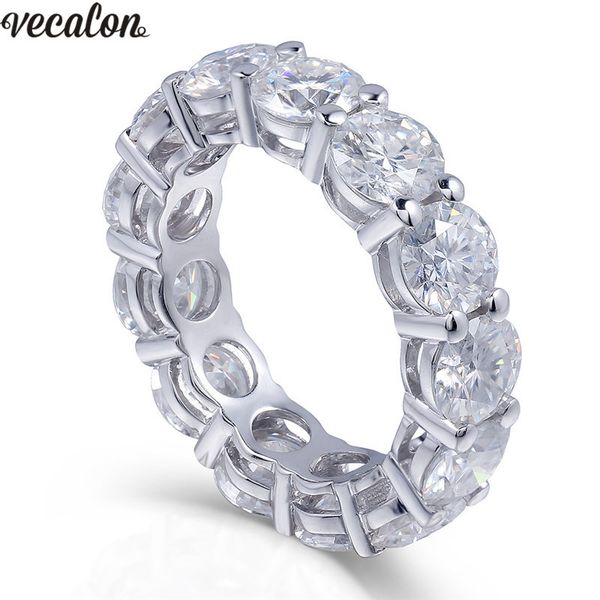 Vecalon 925 Sterling Silver Eternity ring 6mm 5A Zircon Sona Cz Engagement wedding Band rings for women Bridal Finger Jewelry D18111405

Rewritten:
Vecalon's 925 sterling silver eternity ring features 6mm 5A zircon stones, perfect for women's engagement, wedding, or bridal jewelry with style code D18111405