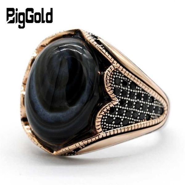 Vintage 925 sterling silver ring featuring a natural agate stone, a stunning jewelry piece perfect as a Christmas gift for women