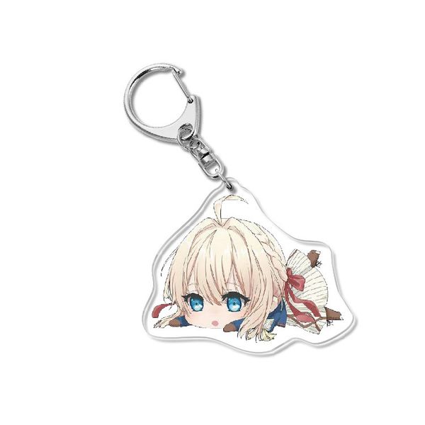 Violet Evergarden anime character acrylic keychain for women, cute and stylish accessory