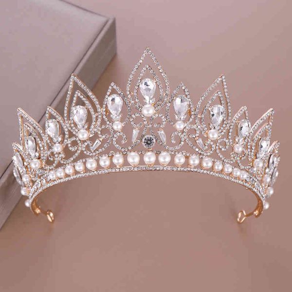 Wedding hair accessories featuring pearl and crystal embellishments for a princess-like look
