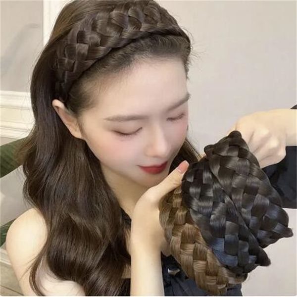 Wide twist headbands for women featuring fishbone braid designs, handmade hair hoops for stylish headwear and gifting