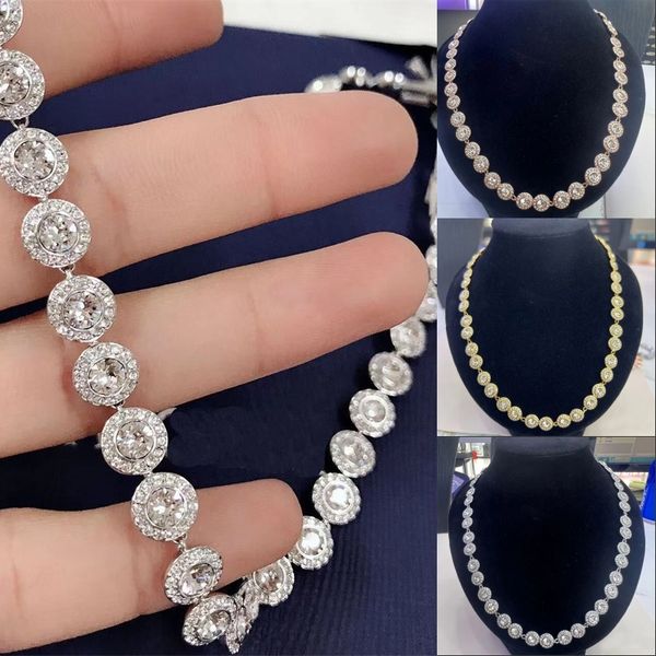 Women's gold-plated rhinestone necklace, stylish unisex chain for trendy fashion lovers