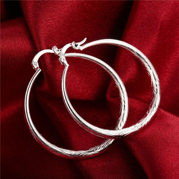 Women's stylish sterling silver plated hoop earrings featuring a big fish design, perfect as a fashion gift