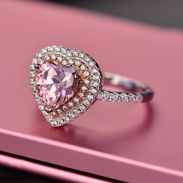 YPAY8 Fashion offers elegant S925 sterling silver rings for women, featuring large zircon stones in lasting colors, perfect for weddings and jewelry lovers
